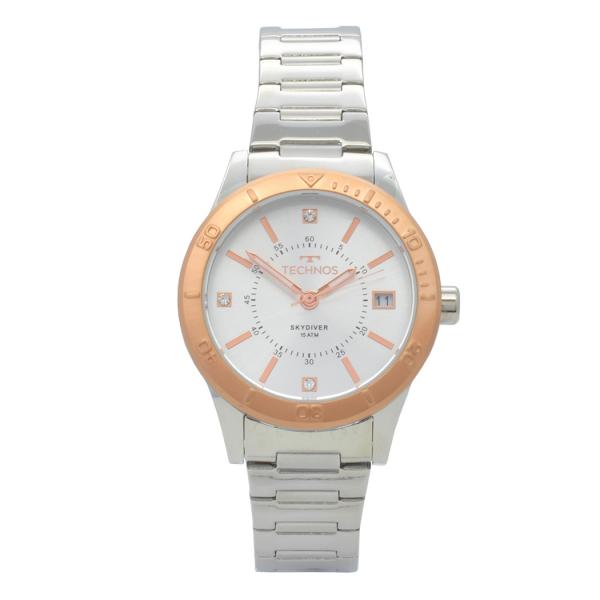 Relógio de Pulso Technos Feminino 2115MOY/5K - Rosé e Prata