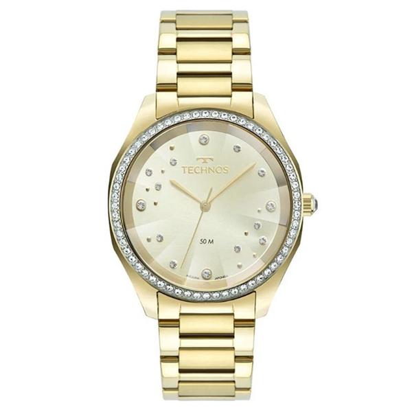 Relógio de Pulso Technos Feminino com Cristais 2036MMG/1X - Dourado