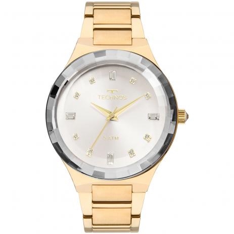 Relógio de Pulso Technos Feminino com Vidro Bisotê 2036MJK/4K - Dourado