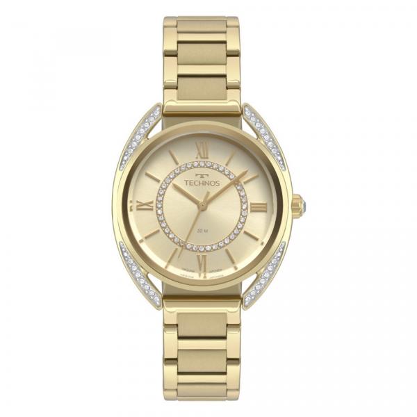 Relógio de Pulso Technos Feminino Elegance Cristal 2035MRD/4X - Dourado