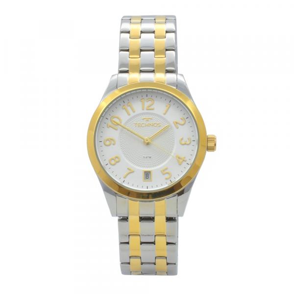 Relógio de Pulso Technos Feminino Misto 2115knk/5x - Prata e Dourado