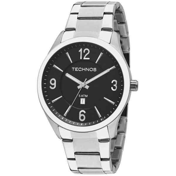 Relogio de Pulso Technos Masculino Classic Steel Analogico Prata 2015BZB/1P