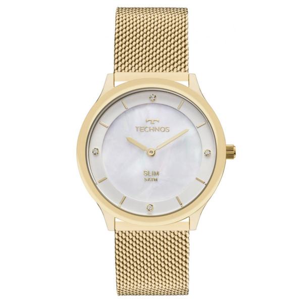 Relógio de Pulso Technos Slim Feminino GL20HH/1B - Dourado