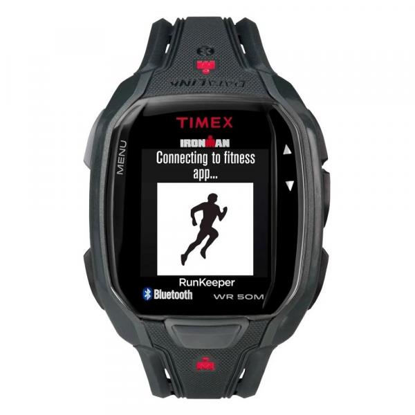 Relógio de Pulso Timex Run X50+ Smartwatch Unissex com Pulseira de Borracha Tw5k84600 - Preto