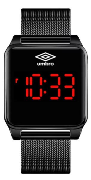 Relógio de Pulso Umbro UMB-051-B LED TOUCH Preto Garantia NF