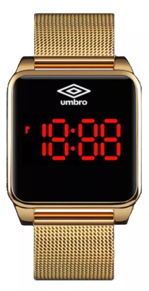 Relógio de Pulso Umbro UMB-051-G LED TOUCH Dourado Garantia