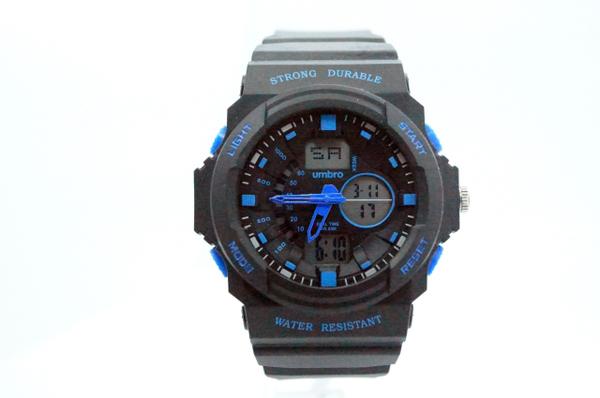 Relógio de Pulso Umbro UMB-123-2 Azul Borracha Garantia NF