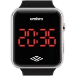 Relógio De Pulso Umbro Umb-Led-S Prata Digital