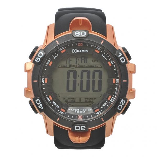 Relógio de Pulso X-Game Masculino com Pulseira de Silicone XMPPD413 BXPX - Bronze e Preto - X Games