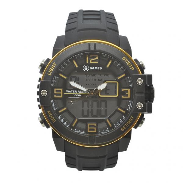 Relógio de Pulso X-Games Masculino com Pulseira de Silicone XMPPA227 BXPX - Preto - X Games