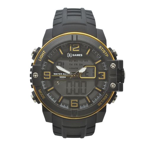 Relógio de Pulso X-games Masculino com Pulseira de Silicone Xmppa227 Bxpx - Preto