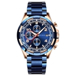 Relógio de Quartz à Prova d'àgua com calendário MINIFOCUS-MF0198G - Azul - 60