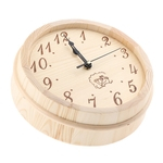 Relógio De Sauna De Madeira De 9 Polegadas Relógio De Parede Decorativo Para Cozinha Escritório Quarto