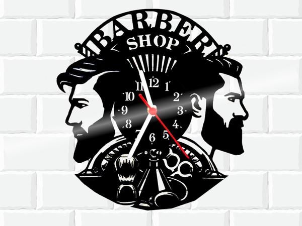 Relógio de Vinil Disco Lp Parede Barber Shop Barbearia - 3D Fantasy