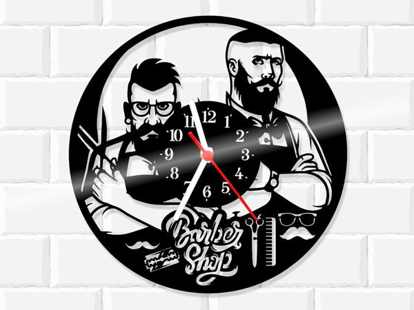 Relógio de Vinil Disco Lp Parede Barber Shop Barbearia - 3D Fantasy