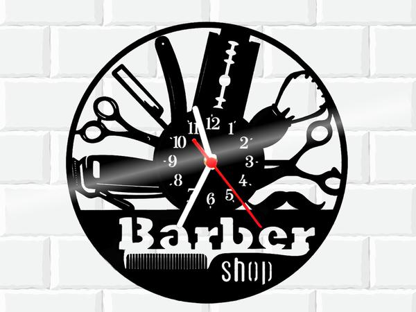 Relógio de Vinil Disco Lp Parede Barber Shop Barbearia - 3D Fantasy