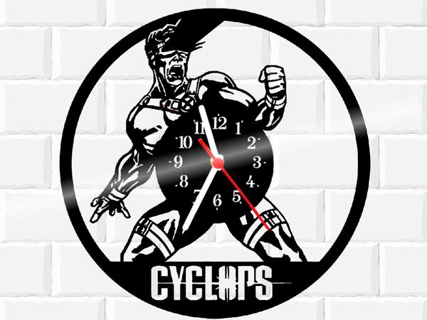 Relógio de Vinil Disco Lp Parede Cyclops X-men Marvel - 3D Fantasy