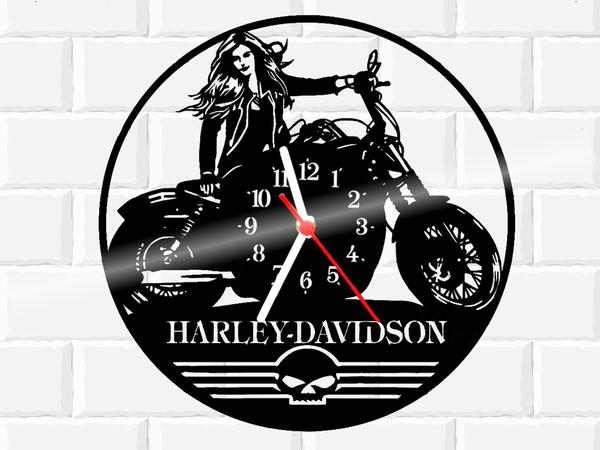 Relógio de Vinil Disco Lp Parede Harley Davidson Moto - 3D Fantasy