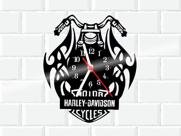 Relógio de Vinil Disco Lp Parede Harley Davidson Moto - 3D Fantasy