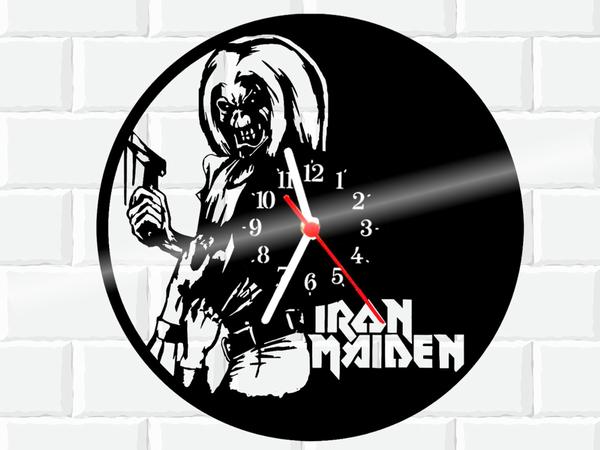 Relógio de Vinil Disco Lp Parede Iron Maiden Rock - 3D Fantasy