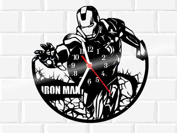 Relógio de Vinil Disco Lp Parede Iron Man Marvel - 3D Fantasy