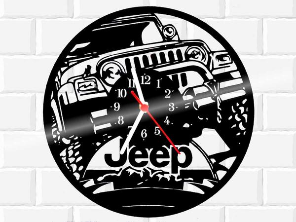 Relógio de Vinil Disco Lp Parede Jeep Carro - 3D Fantasy