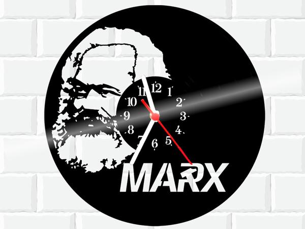 Relógio de Vinil Disco Lp Parede Karl Marx - 3D Fantasy