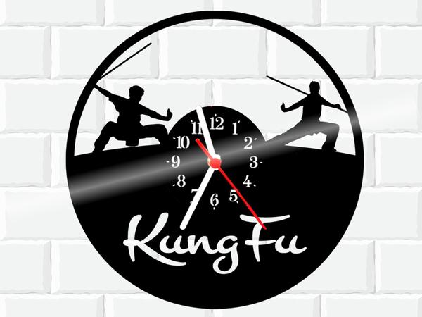 Relógio de Vinil Disco Lp Parede Kung Fu Luta - 3D Fantasy