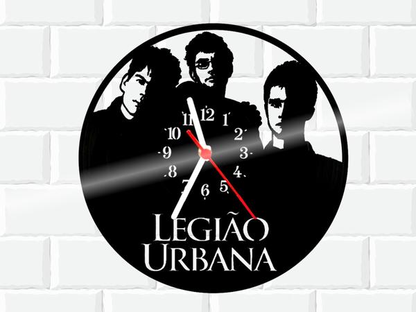 Relógio de Vinil Disco Lp Parede Legiao Urbana - 3D Fantasy