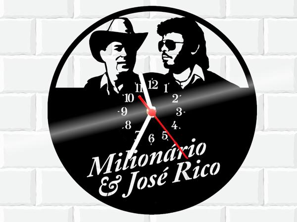 Relógio de Vinil Disco Lp Parede Milionario e Jose Rico - 3D Fantasy