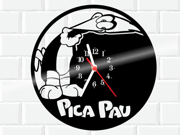 Relógio de Vinil Disco Lp Parede Pica Pau - 3D Fantasy