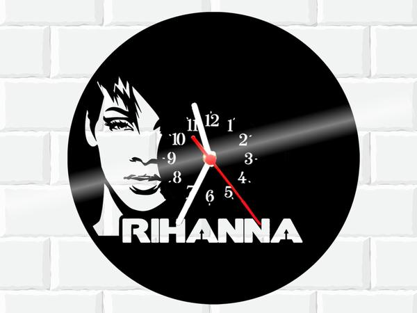 Relógio de Vinil Disco Lp Parede Rihanna - 3D Fantasy