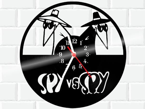 Relógio de Vinil Disco Lp Parede Spy Vs Spy - 3D Fantasy