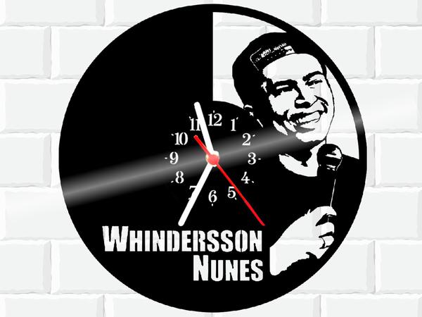 Relógio de Vinil Disco Lp Parede Whindersson Nunes - 3D Fantasy