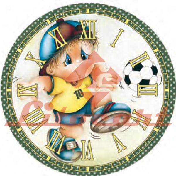 Relógio Decorado MDF e Decoupage 20x20 Futebol Brasil LMAPCR-012 - Litocart - Litocart