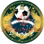 Relógio Decorado MDF e Decoupage 20x20 Futebol Brasil LMAPCR-011 - Litocart