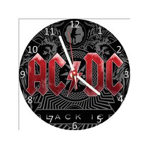 Relógio Decorativo AC/DC Black Ice