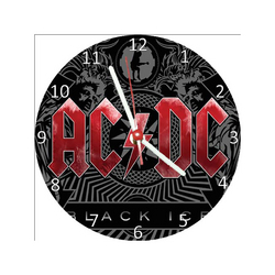 Relógio Decorativo Acdc Black Ice