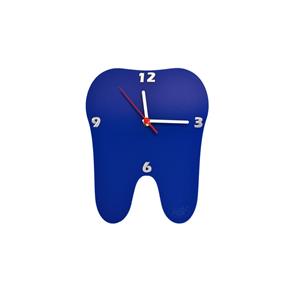 Relógio Decorativo Agir de Parede Odonto Kids Dente - Azul