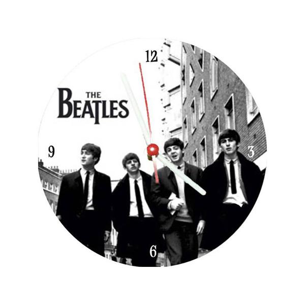 Relógio Decorativo Beatles Branco e Preto - All Classics