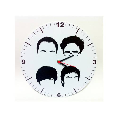 Relógio Decorativo Big Bang Theory Cabeças