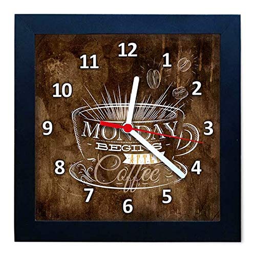 Relógio Decorativo Caixa Alta Tema Café 28x28 - QW31