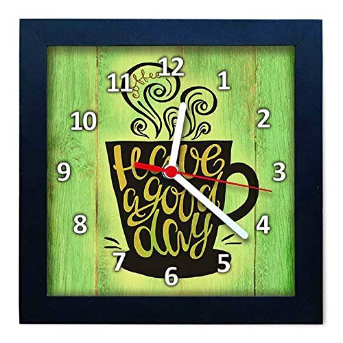 Relógio Decorativo Caixa Alta Tema Café 28x28 - QW24