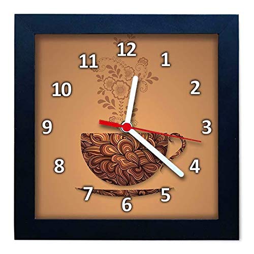 Relógio Decorativo Caixa Alta Tema Café 28x28 - QW26