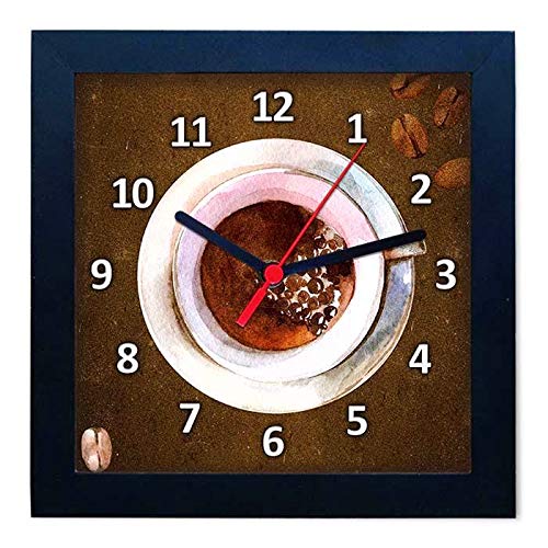 Relógio Decorativo Caixa Alta Tema Café 28x28 - QW32