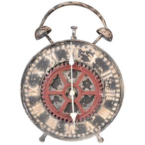 Relógio Decorativo de Ferro Envelhecido Estilo Rústico