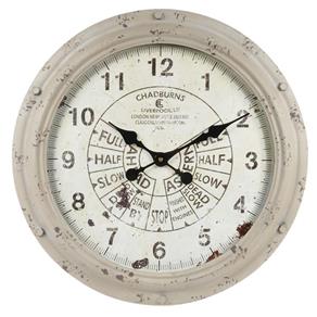 Relógio Decorativo de Ferro Evelhecido Chadburns