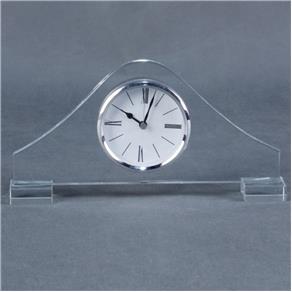 Relógio Decorativo de Mesa em Cristal Transparente