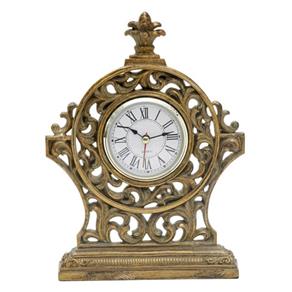 Relógio Decorativo de Mesa Estilo Antigo Dourado