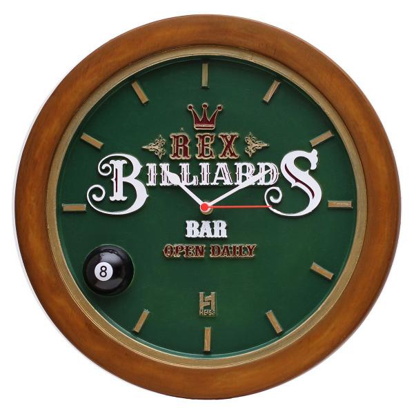Relógio Decorativo de Parede - Billiard REX Verde - Karin Grace